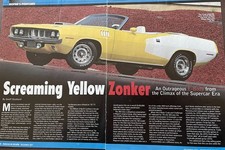 1971 Plymouth Barracuda 383 V8 Convertible 3 Pg Article Mopar