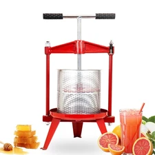 BILTEK Fruit Press For Wine, Heavy-Duty For Max Juice Extraction, 2.38-Gal (9L)