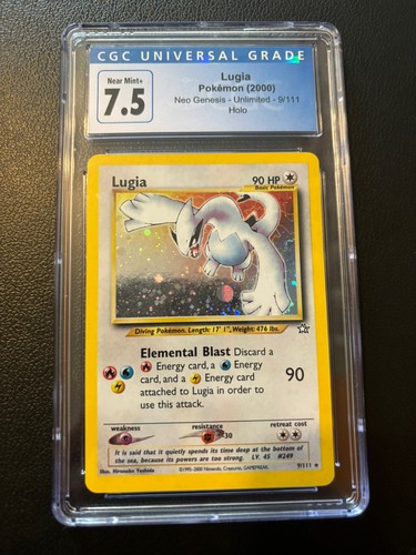 Lugia (Unlimited) graded CGC 7.5 for sale on eBay