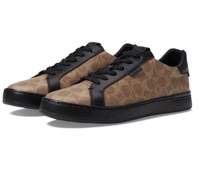 Coach Lowline Signature Sneakers 8.5 Shoes Mens NEW Brown  display picture 2