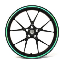 Felgenrand Stripes 7mm Hologramm Grün + Tool Folie Zierstreifen Motorrad Auto