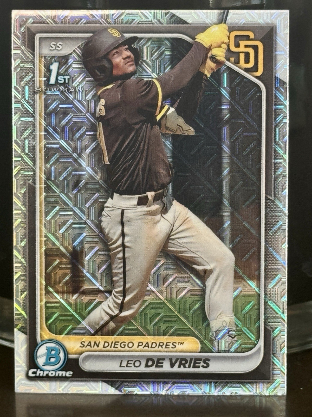 2024 Bowman Chrome - Prospects Leo De Vries #BCP-179 Mojo Refractor (RC)