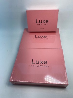 2 Luxe Cosmetics Lashlift Sets and 1 Luxe Tint Set Black All New Exp 04/02/2027