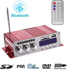 Amplificatore audio usb mp3 casa auto 2 canali stereo 40w telecomando VA-502R