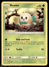 Rowlet 17/236 Common Cosmic Eclipse Pokemon Moderately Played on eBay