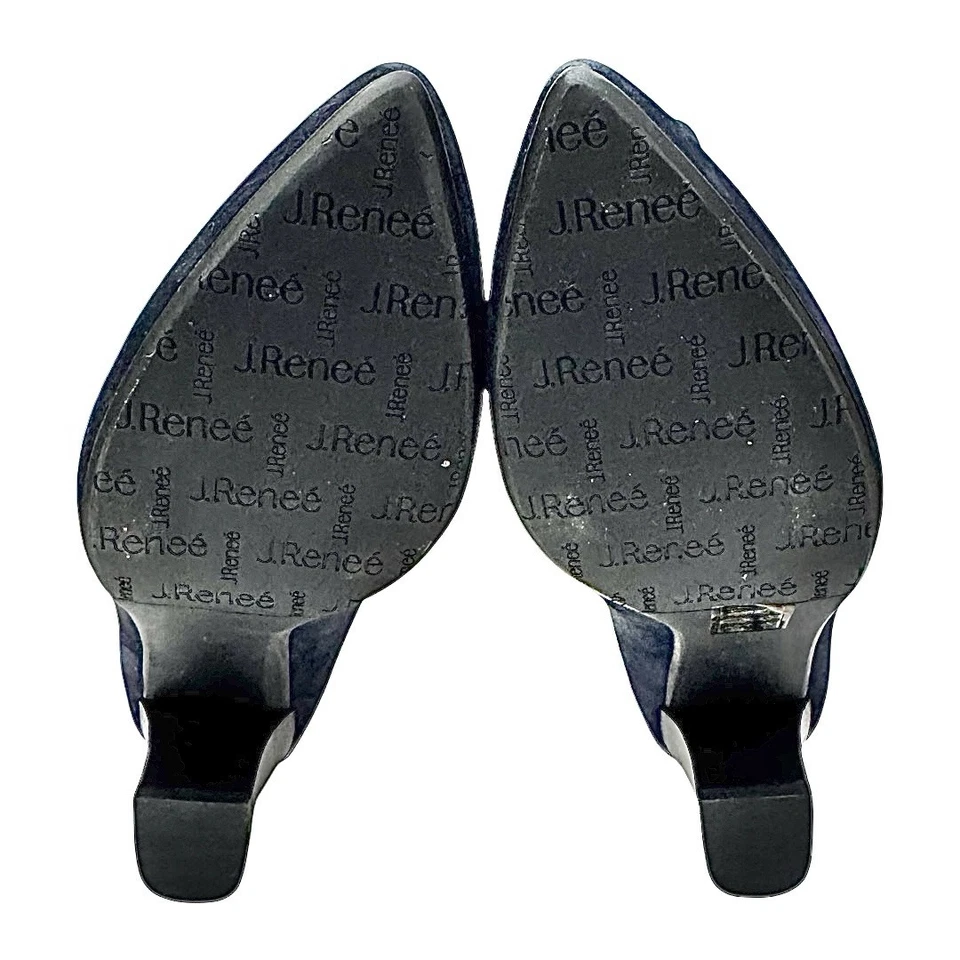 Mocassim feminino J. RENEE Ellam marrom camurça - Couro vovó tamanho 9 médio novo - Imagem 3 de 4