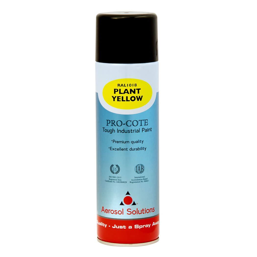 Pro-Cote Plant Yellow Spray Paint 12x500mL Tough Industrial Durable Quick Drying - Image 4