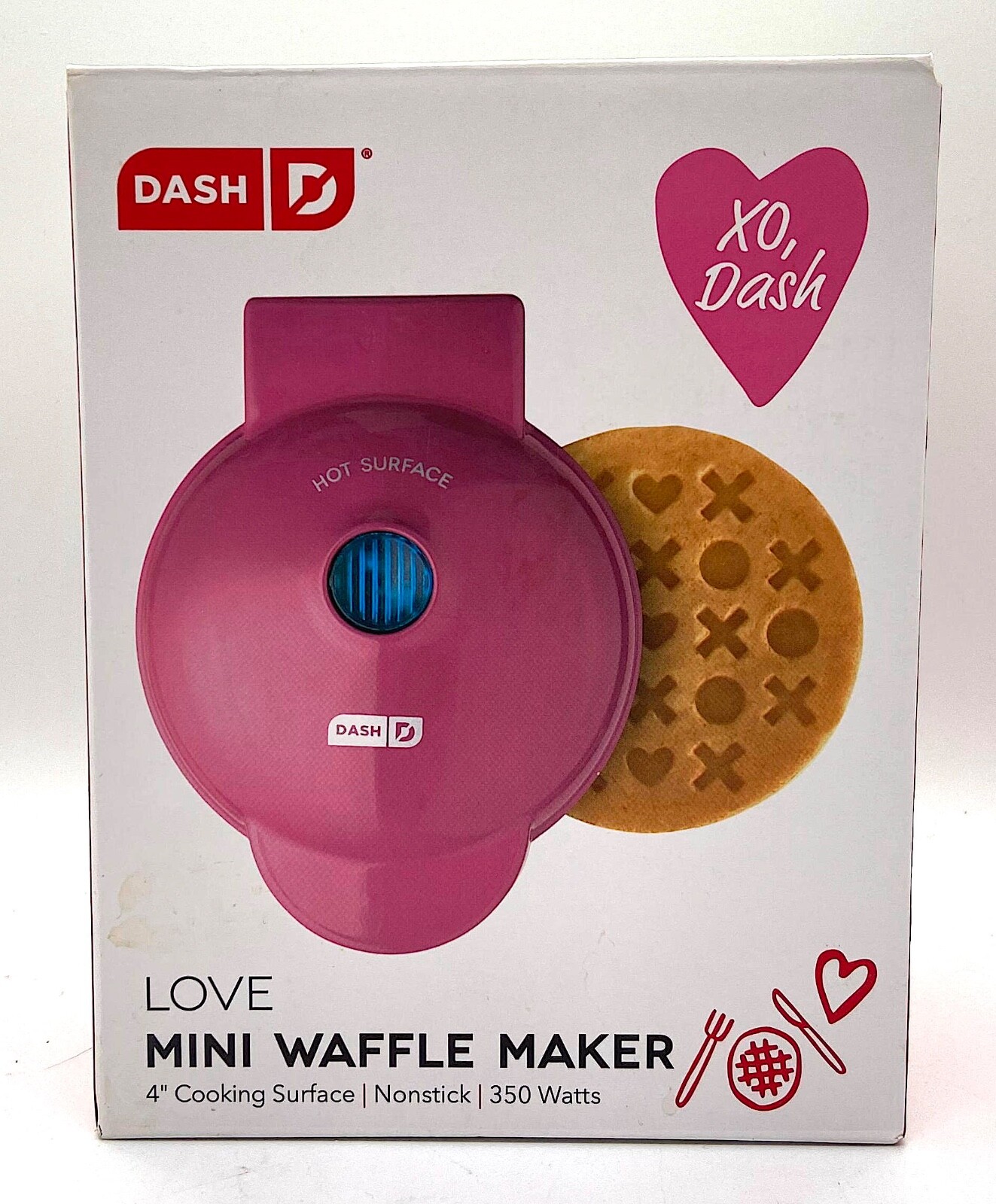 Dash XO Love Mini Waffle Maker – Valentine’s Day Breakfast & Brunch Gift in Box-image