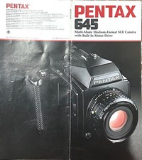 Pentax 645 Original Flyer Booklet Manual