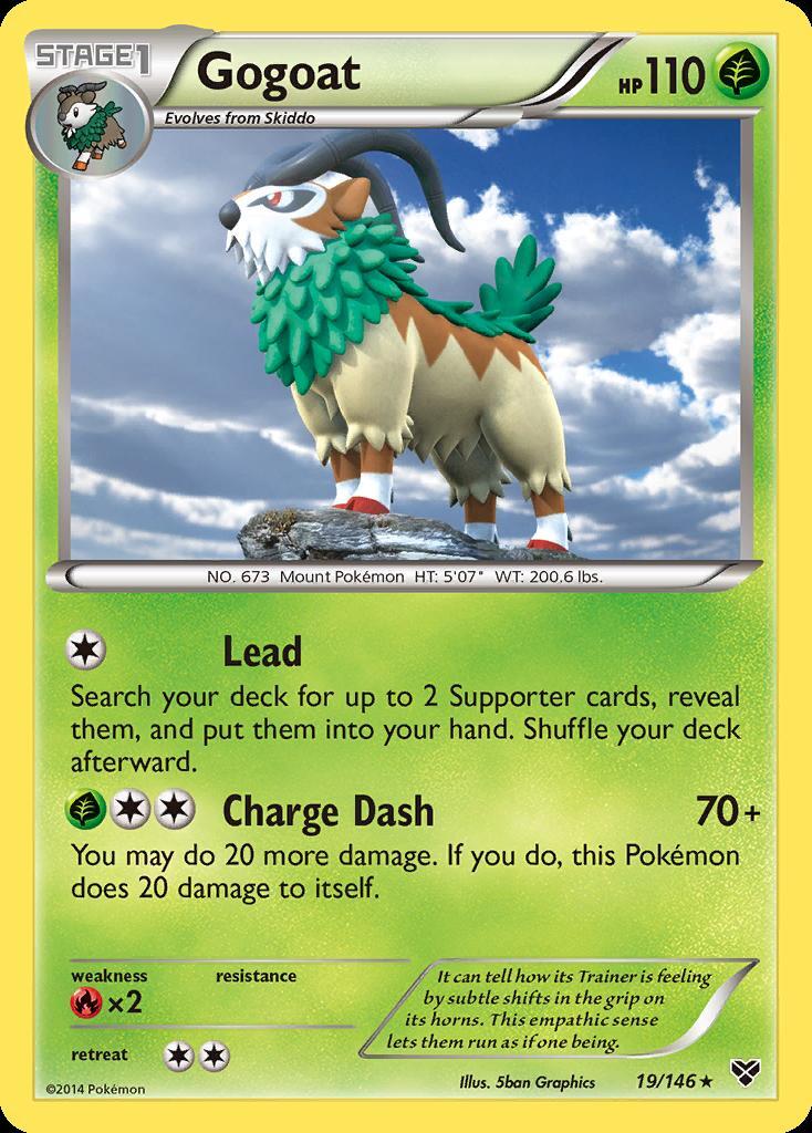 Pokemon Gogoat (19/167) XY LP HOLO