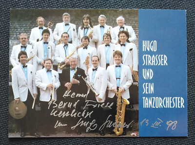 11803 Hugo Strasser und sein Tanzorchester Autogrammkarte original signiert