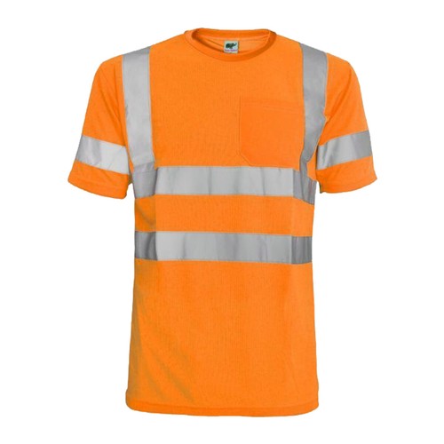 L&M Hi Vis T Shirt ANSI Class 3 Reflective Tape Safety Long Short Sleeve - Picture 12 of 19
