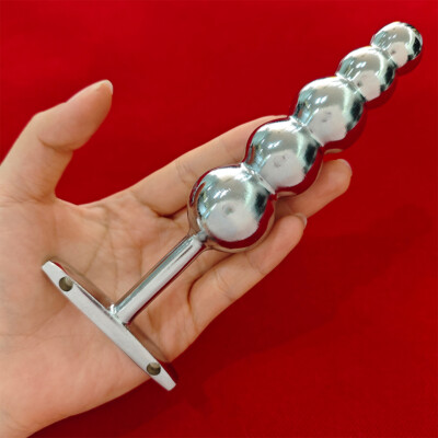 Metal Steel Anal Butt Plug Dildo 5 Ball Beads Probe Prostate Massager Sex  Toys | eBay