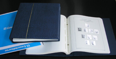 LEUCHTTURM SF Vordruckalbum Schweiz 1945-1979 im blauen Schraubbinder NEU!