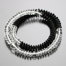 Juzu Japonais Rosary Nenju Cristal Onyx Noir 108 Boules Rosary 108 Perles Japon