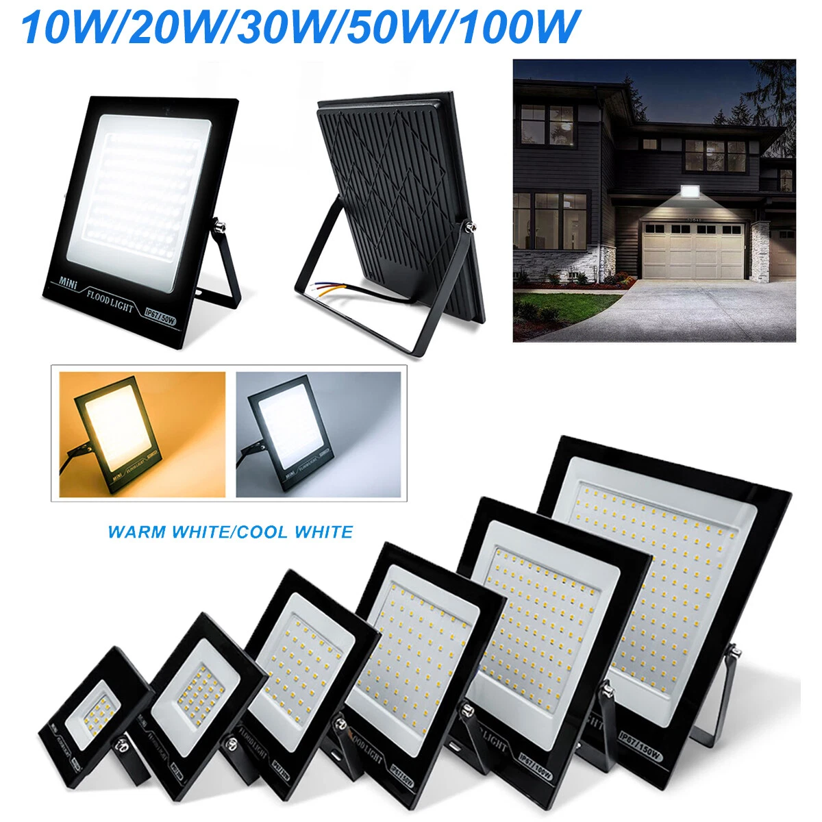 Mini floodlight 100w deals