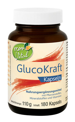 NEU Kopp Vital  GlucoKraft 180 Kapseln 110 g Pflanzenkraft  Weiße Maulbeere 