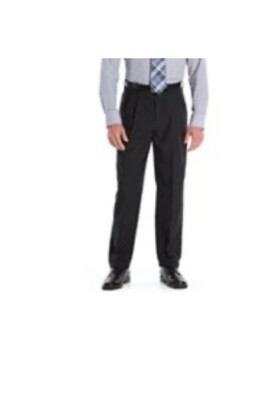 NWT New Croft & Barrow Men s Classic Fit Pleated Cuffed Dress Pants 46x34