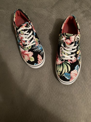 black floral print vans