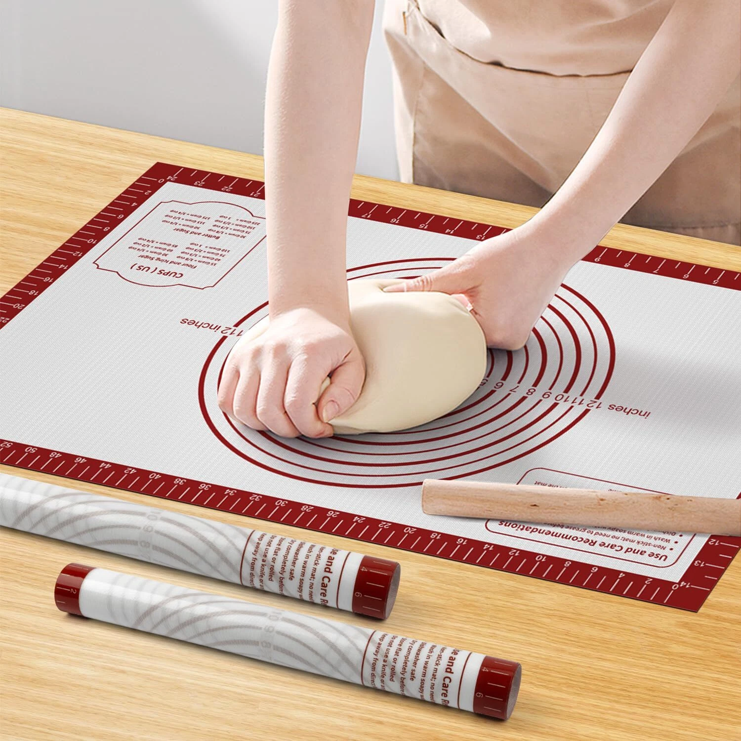 Silicone Baking Mat Non Stick Pastry Sheet 26x16 for Dough Rolling Oven Use NEW
Opens in a new windo