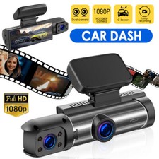1080P Front And Inside Camera Video Recorder G-Sensor Dual Lens Car DVR Dash Cam