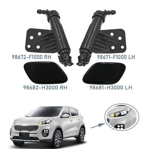 Headlight Washer Nozzle Light Cleaning Pump+ Cover for 6411 eBay