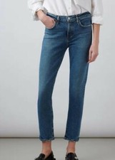 BNWT AGolde Toni Mid Rise Straight jeans 8 W 26 L 28 blue denim 'Dime' stretch