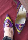 FINAL SALE New ETRO Multicolor Crocodile Pumps Leather Paisley‎ GOLD PEGASUS 8.5 — photo 10