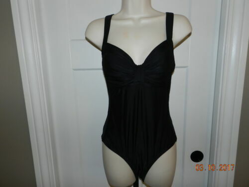 Fashion bug swim dress bathing suit one piece size pink/black