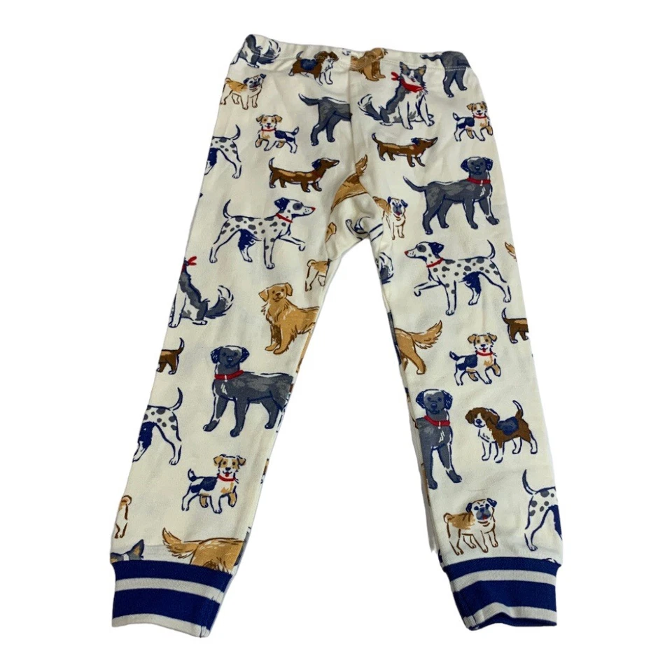 Pantalones de pijama Hatley para niños 3 blancos con estampado de perro Foto 2 de 4
