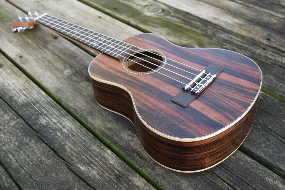 Aloha Ukulele Ebony Wood Soprano, Concert, Tenor or Baritone With/Without EQ - Image 3 of 4