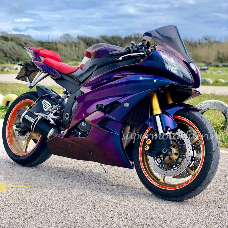 Purple Ruby R6 Chameleon Blue Purple Fairing Kit Fit for Yamaha YZF R6 2006 2007 ...
