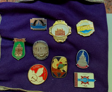 Lot d'épingles à revers mixtes Russie / Europe - 8 épingles souvenirs de voyage CCCP