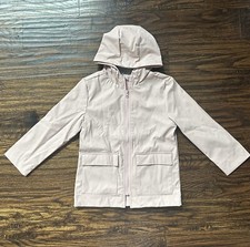 Gymboree Go Outside Water-Resistant Fabric Hooded Coat Jacket Girls Size M 7-8