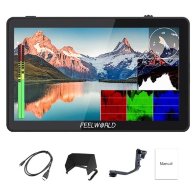 FEELWORLD F6 Plus V2 6 inch DSLR Camera Field Monitor Touchscreen 4K HDMI 3D LUT