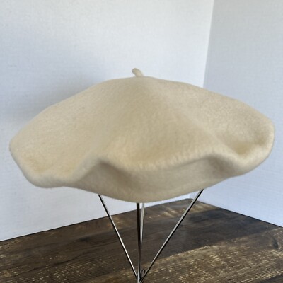 Vintage Wool Beret by Beret Basque Vintage Beret Basque/as New French Beret/vintage French  main image 3
