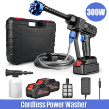 Cordless Portable Pressure Washer, Battery Powered, Handheld Cleaner Water Gun