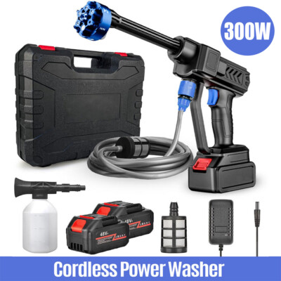 #ad Cordless Portable Pressure Washer Battery Powered Handheld Cleaner Water Gun $73.80