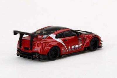 LB★WORKS Nissan GT-R Type 2 1/64 1/64 LB WORKS Nissan GT-R R35 Type 2 Rear Wing Version 3 Red 