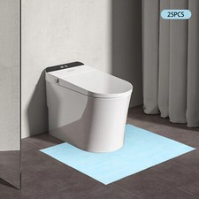 25 Pcs Disposable Toilet Mat Non-slip U-shaped Toilet Training Rug for Kids