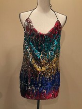 SHEIN SXY Backless Sequins Bodycon Dress, XS(2)