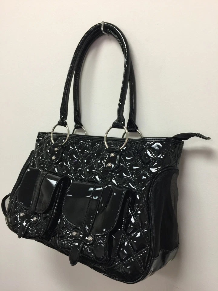 Nuevo Cartera de Cuero Sintético con Borde Elegante Hebilla Acentos Mascota Suave Bolso de Mano 368 Foto 2 de 2