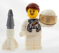 NEW LEGO ASTRONAUT MINIFIG space nasa female rocket scientist stem