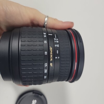 Sigma AF 28-300mm Aspherical IF f3.5-6.3 zoom lens, hood, UV