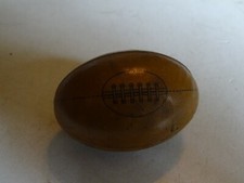 Vintage 1930's German Tin FOOTBALL Candy Holder Litho Germany Lithograph Antique