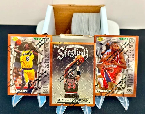 96-97 TOPPS FINEST COMPLETE 100 NM/MT CARD SET 1-KOBE/IVERSON RC/MICHAEL JORDAN
