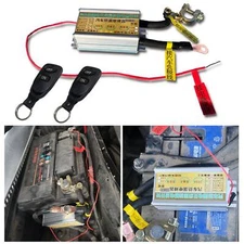 Wireless Remote Car Battery Isolator Disconnect Cut-Off Power Kill Switch Kits