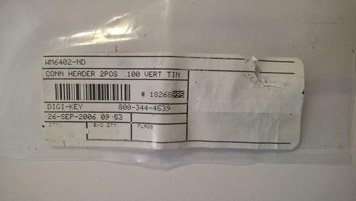 ZAE19 Qty 100 pcs Male Header 2-Pos Single Row Tin 2.54mm Vertical T/H - Picture 3 of 3
