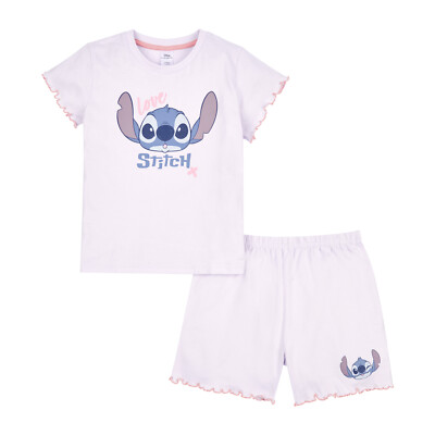 Disney Lilo & Stitch Mädchen T-Shirt & Shorts Set, Stitch Kleidung für Mädchen