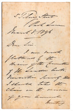 Henry Hawkins 1st Baron Brampton Signed Letter 1896 / Autographed Judge